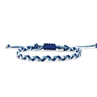 Woven Friendship Bracelets adjustable braided cord bracelet with sliding knot and charm tag