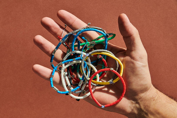 How to Tie a Clay Bead Bracelet