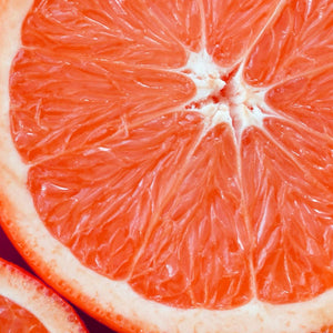Close-up of orange slice used as color inspiration for orange bracelet