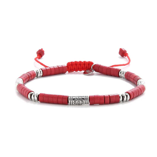 ROSSO SHAMBALLA CLAY BRACELET