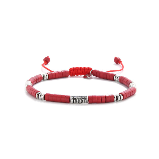 Bracciale in argilla Rosso Shamballa