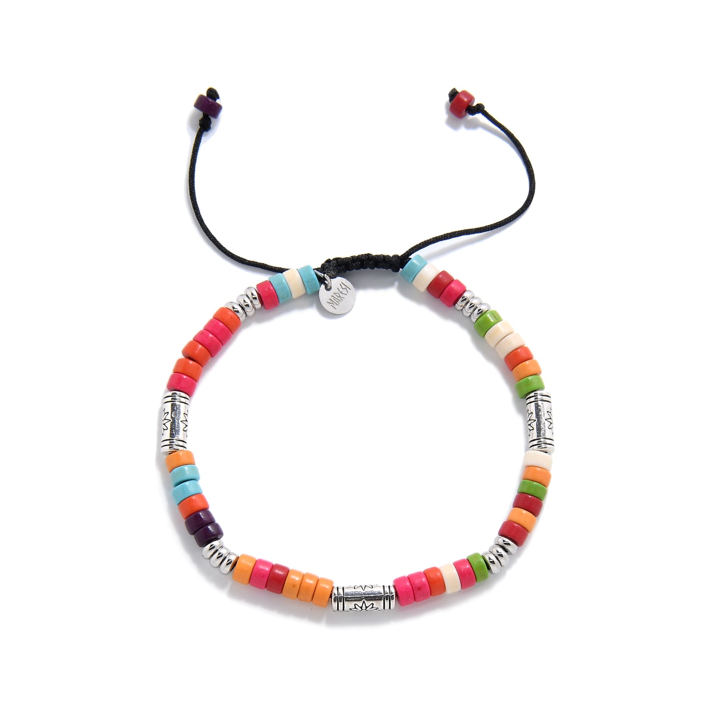 Multicolor Shamballa Clay Bracelet