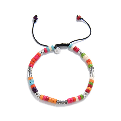 Multicolor Shamballa Clay Bracelet