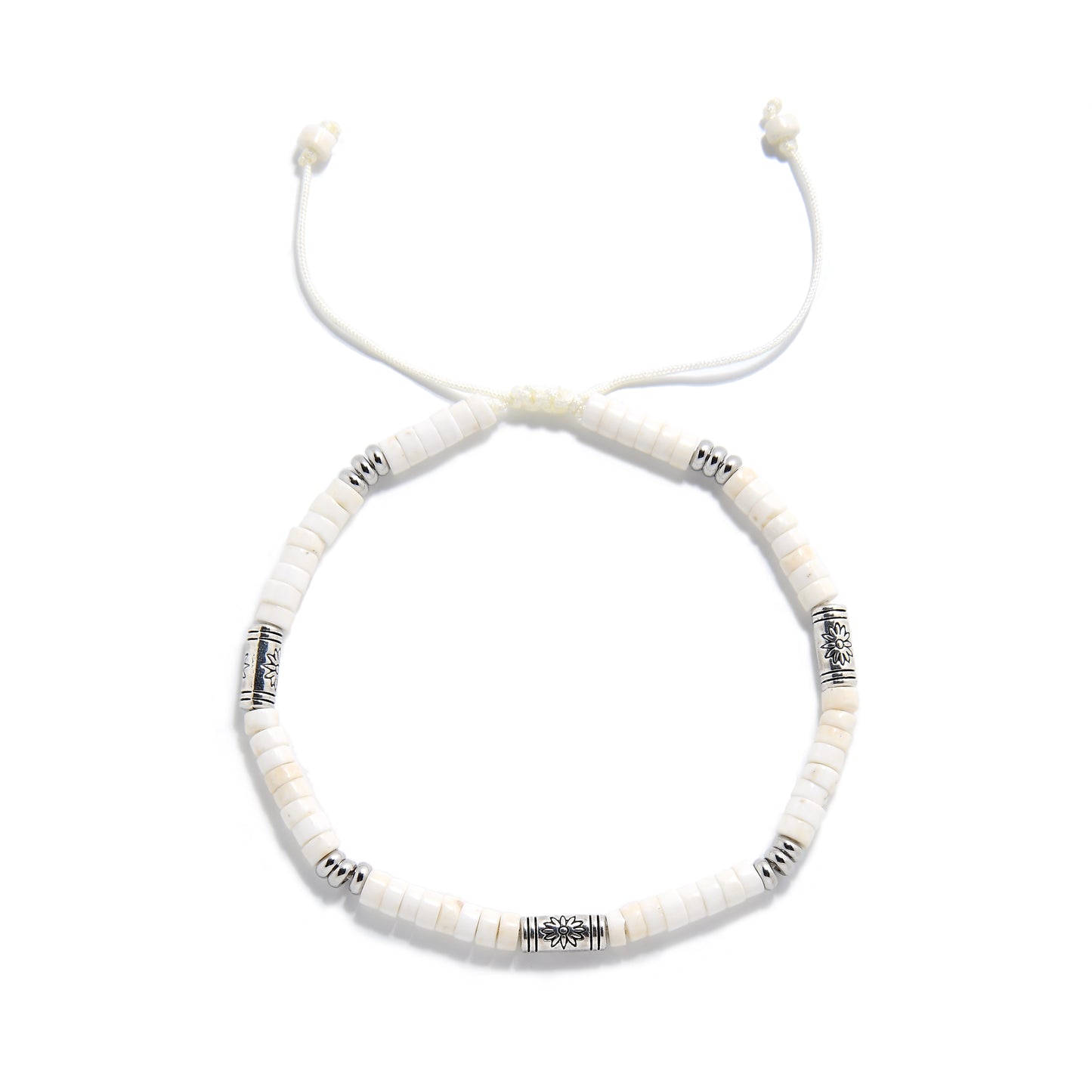 Bianco Shamballa Clay Bracelet