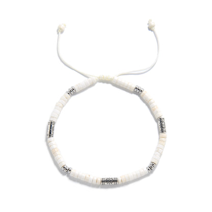 Bianco Shamballa Clay Bracelet