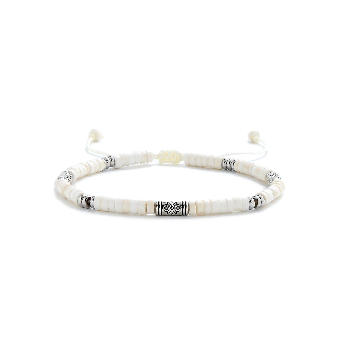 Bianco Shamballa Clay Bracelet