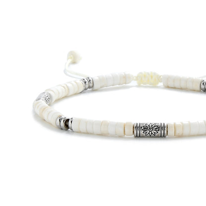 Bianco Shamballa Clay Bracelet