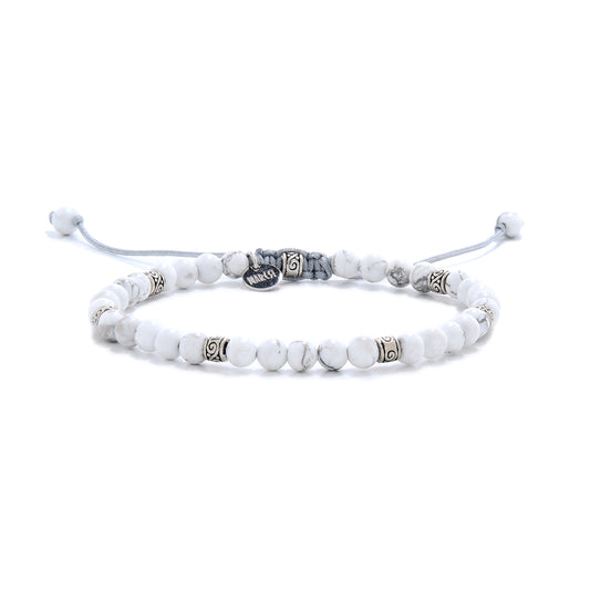 Bracciale in Howlite Bianca