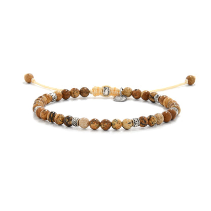 Picture Jasper Bracelet Silver