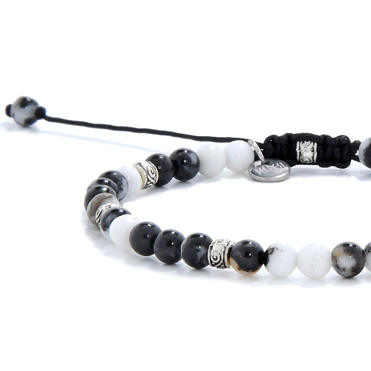 Zebra Jasper Bracelet Silver