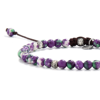 Purple Flower Jasper Silver