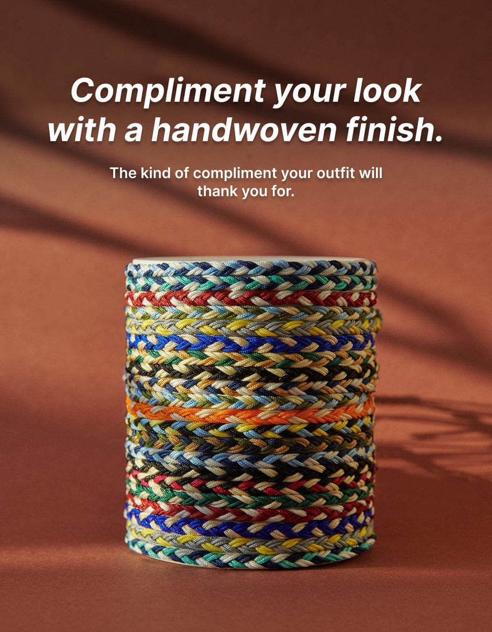 Friendship bracelet for men with woven details, highlighting craftsmanship and durability.