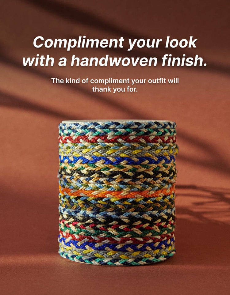 Friendship bracelet for men with woven details, highlighting craftsmanship and durability.