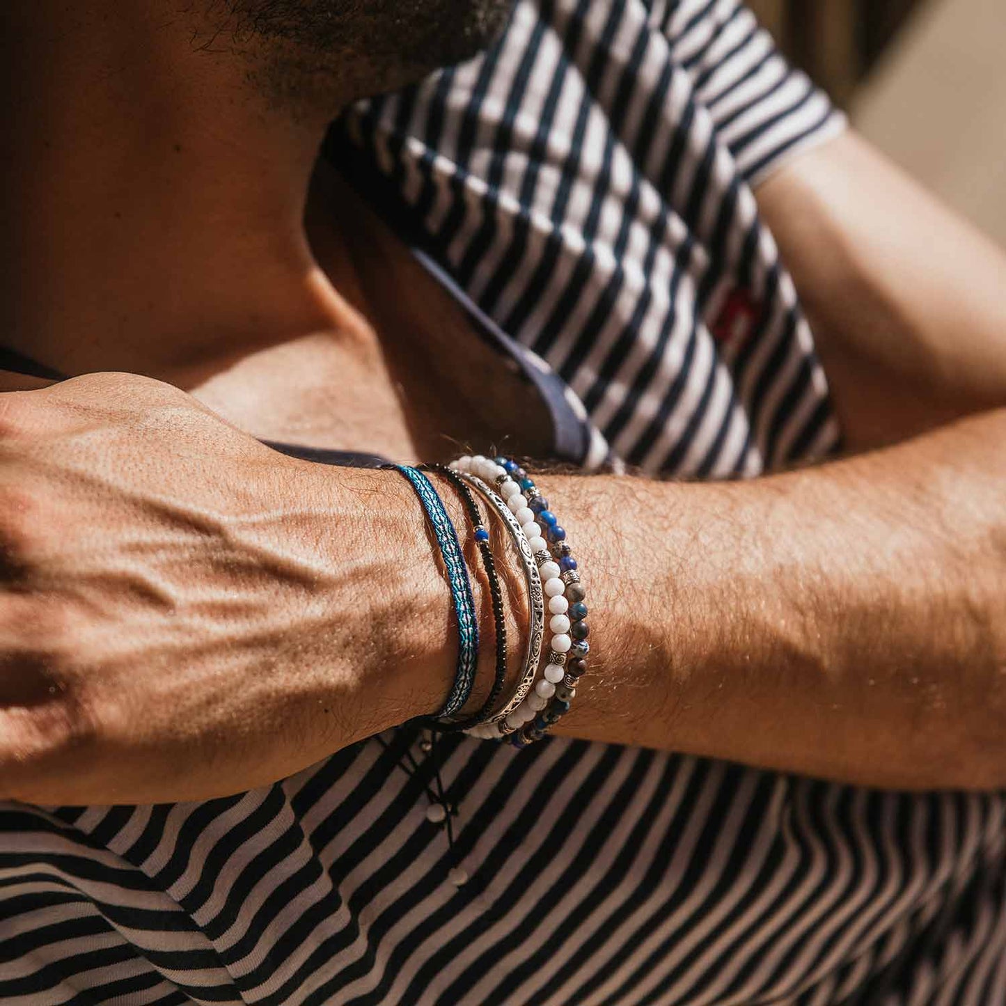 Mykonos & Naxos Thin Couple Bracelets