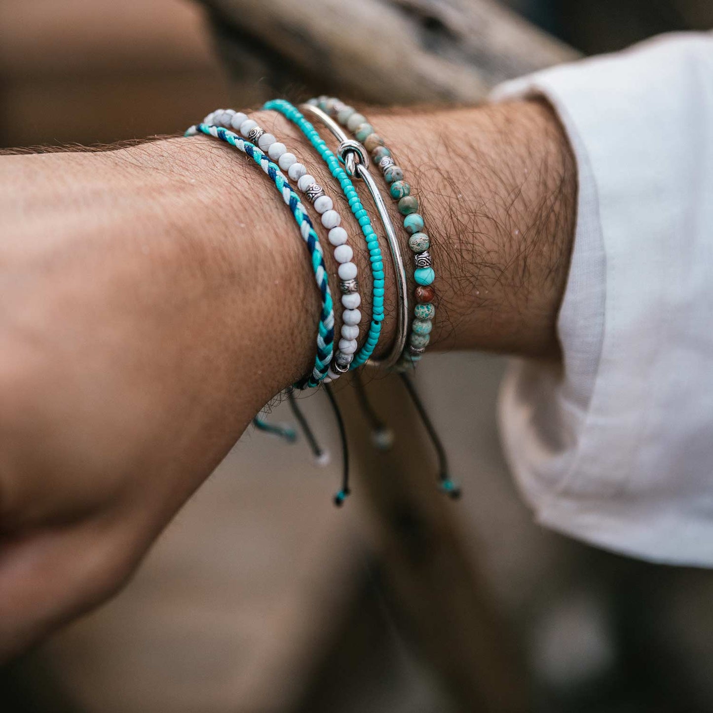 Sicily Bracelet Set Silver