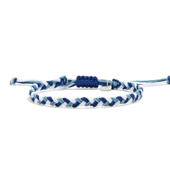 Woven Friendship Bracelets adjustable braided cord bracelet with sliding knot and charm tag