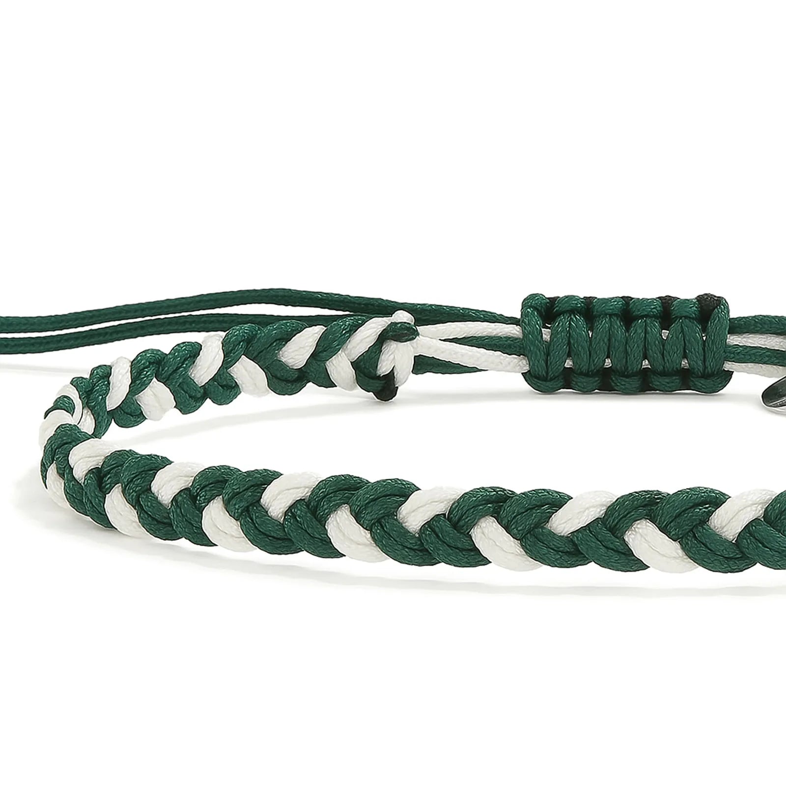 adjustable friendship bracelet adjustable braided cord bracelet with sliding knot and charm tag
