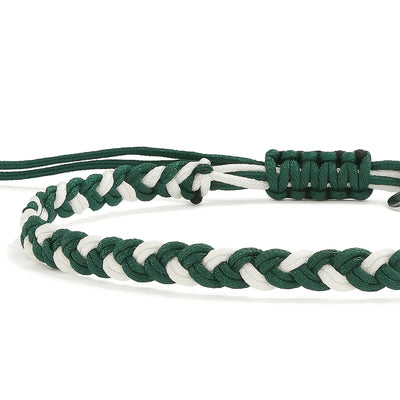 adjustable friendship bracelet adjustable braided cord bracelet with sliding knot and charm tag