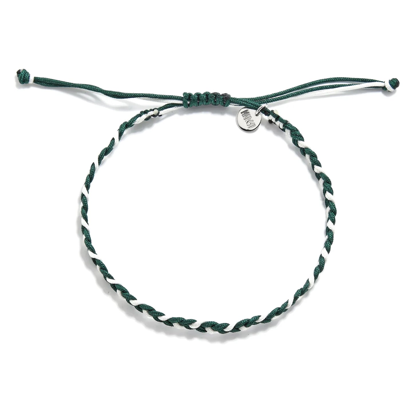 adjustable friendship bracelet adjustable braided cord bracelet with sliding knot and charm tag