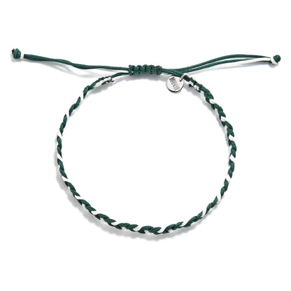 adjustable friendship bracelet adjustable braided cord bracelet with sliding knot and charm tag
