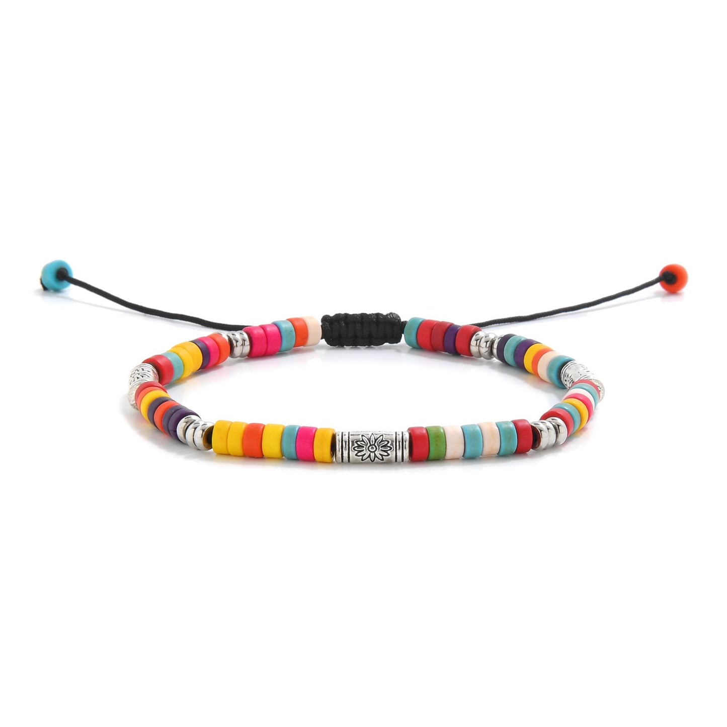 Multicolor Shamballa Clay Bracelet