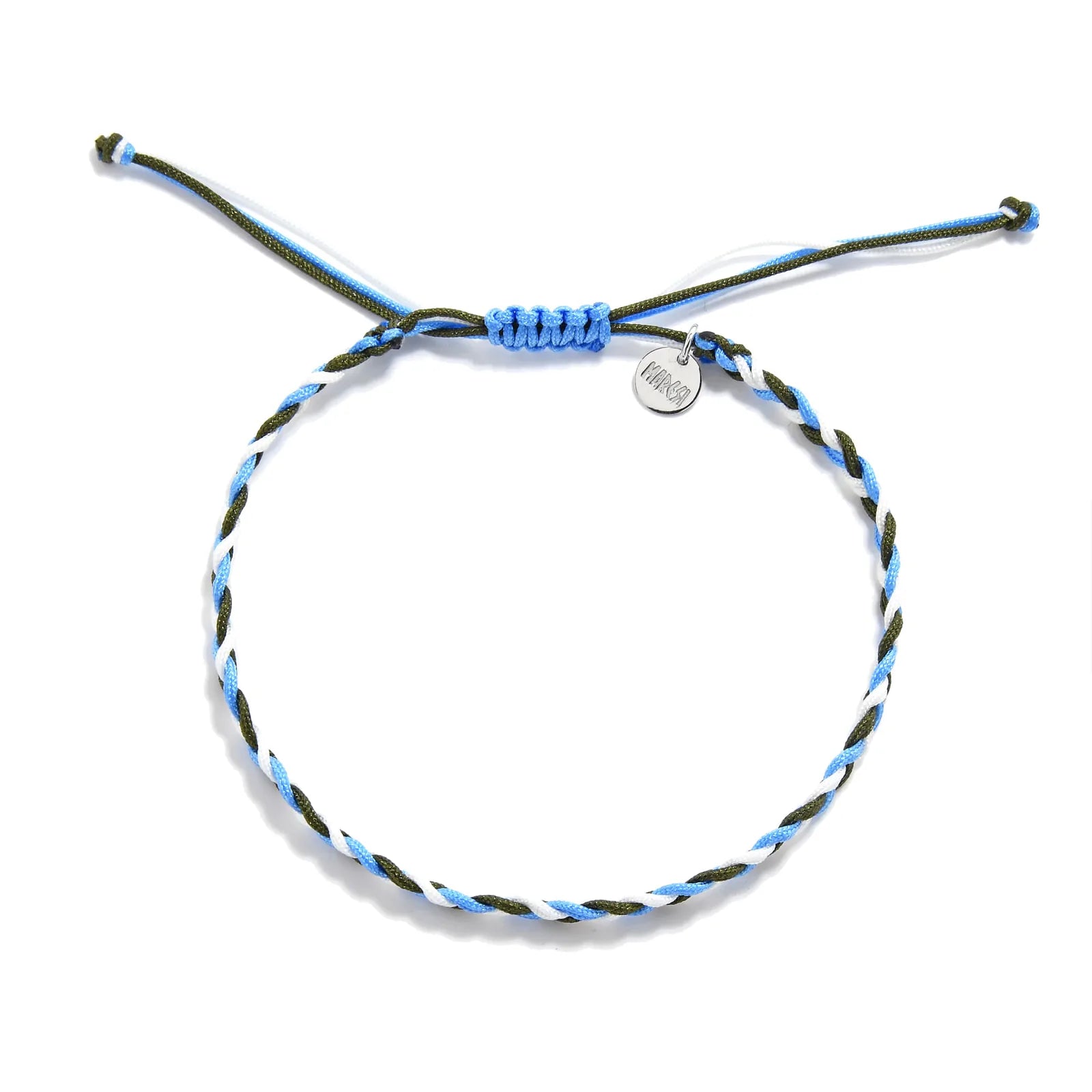 best friend friendship bracelets braided cord bracelet full view with adjustable knot and charm tag