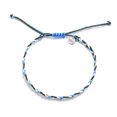 best friend friendship bracelets braided cord bracelet full view with adjustable knot and charm tag