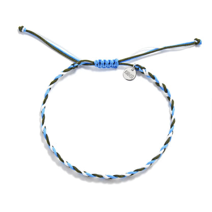 best friend friendship bracelets braided cord bracelet full view with adjustable knot and charm tag