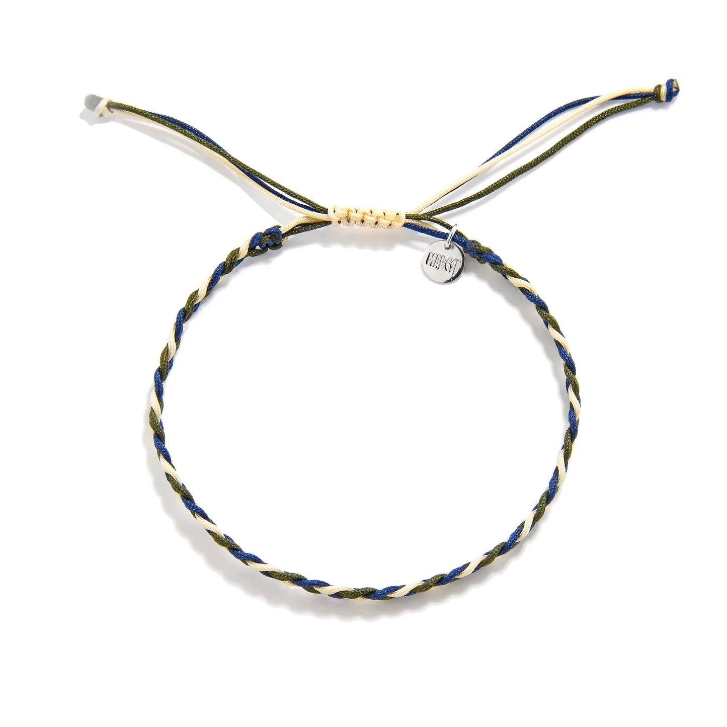 friendship matching bracelets adjustable braided cord bracelet with sliding knot and charm tag