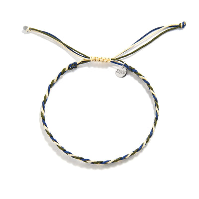 friendship matching bracelets adjustable braided cord bracelet with sliding knot and charm tag