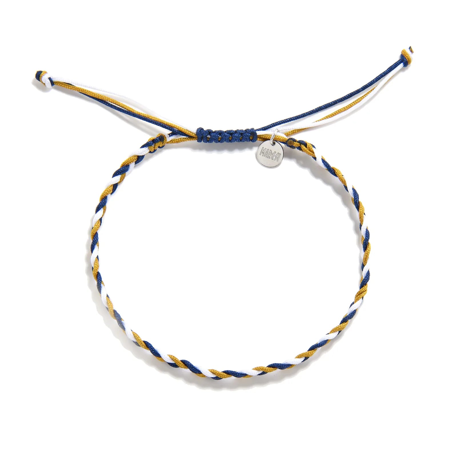 adjustable friendship bracelet adjustable braided cord bracelet with sliding knot and charm tag