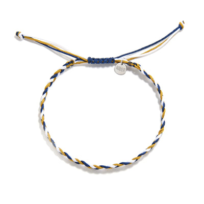 adjustable friendship bracelet adjustable braided cord bracelet with sliding knot and charm tag