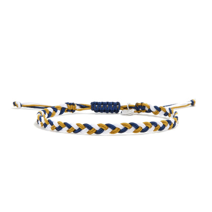 adjustable friendship bracelet adjustable braided cord bracelet with sliding knot and charm tag